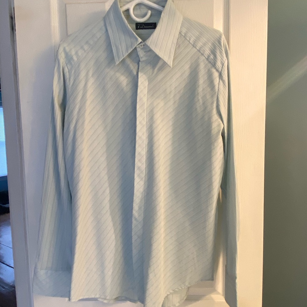 EUC 7 Diamonds stretch dress shirt size L